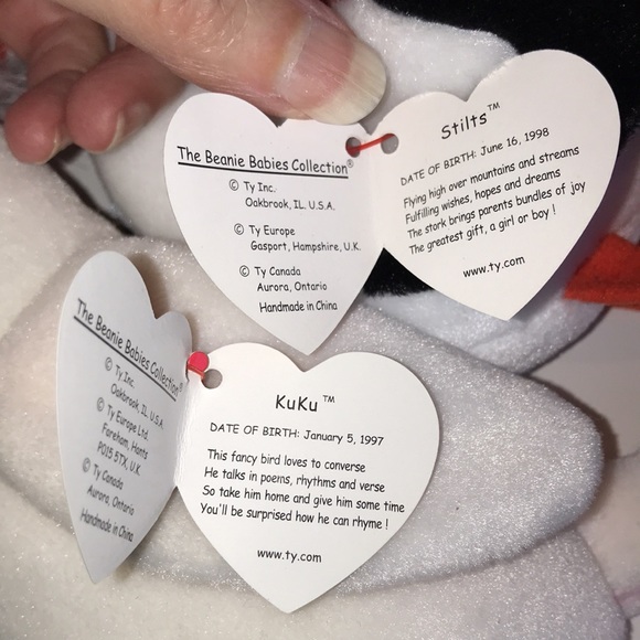 Set of 5 Ty Beanie Baby birds - Picture 6 of 10